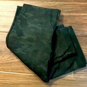Spanx green camo leggings